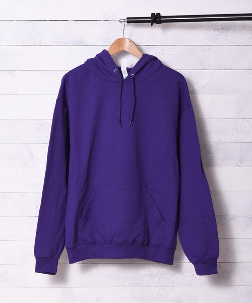 JERZEES(ジャージーズ)の「【JERZEES】裏起毛プルパーカー(パーカー・レディース・オリーブ/サックスブルー/パープル/ベージュ/オレンジ・LARGE/X-LARGE/SMALL/MEDIUM)」の4枚目の写真