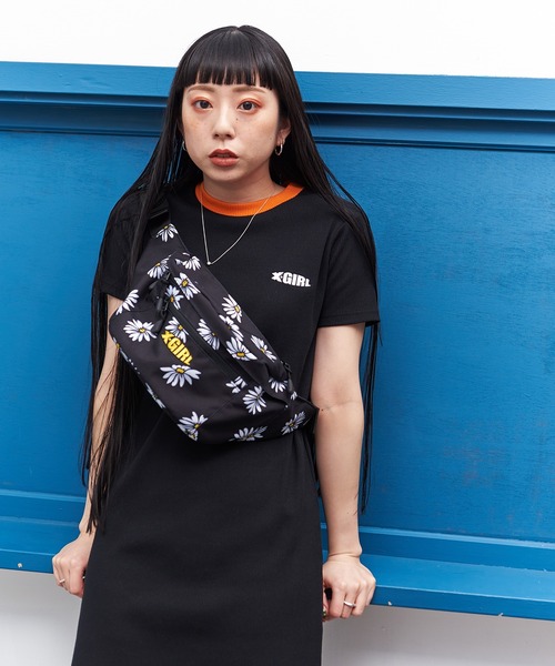 x-girl HAPPYBAG Ｍサイズ X-girl 最大42%☆7/17限定 エックスガール ウエストバッグ MILLS