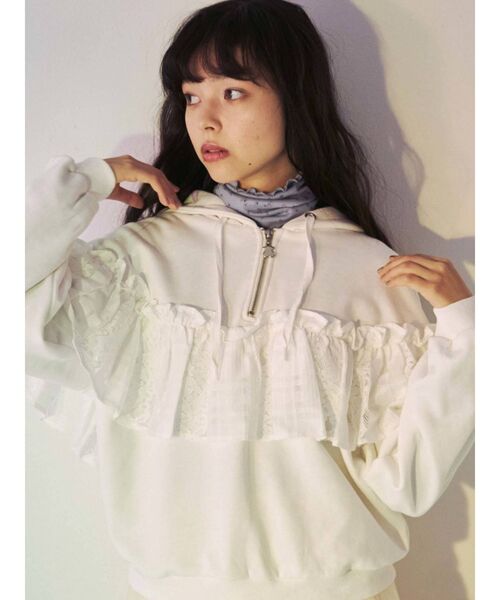 merry jenny メリージェニー レース パーカー ピンク merry jenny メリージェニー レース パーカー ピンク