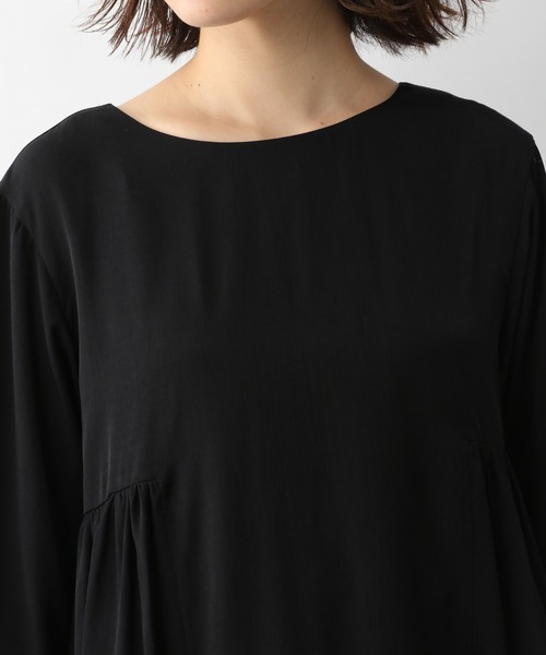 A part by(アパートバイ)の「PoRyティアードチュニック 931679(シャツ/ブラウス・レディース・ブラック/オフホワイト/ブルー系その他2・FREE)」の14枚目の写真