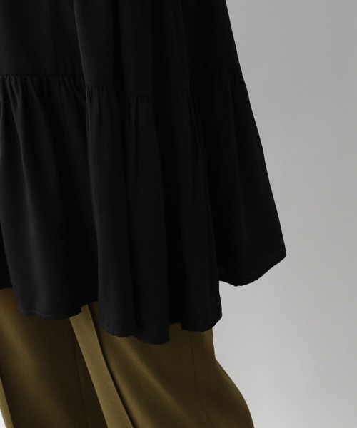 A part by(アパートバイ)の「PoRyティアードチュニック 931679(シャツ/ブラウス・レディース・ブラック/オフホワイト/ブルー系その他2・FREE)」の15枚目の写真