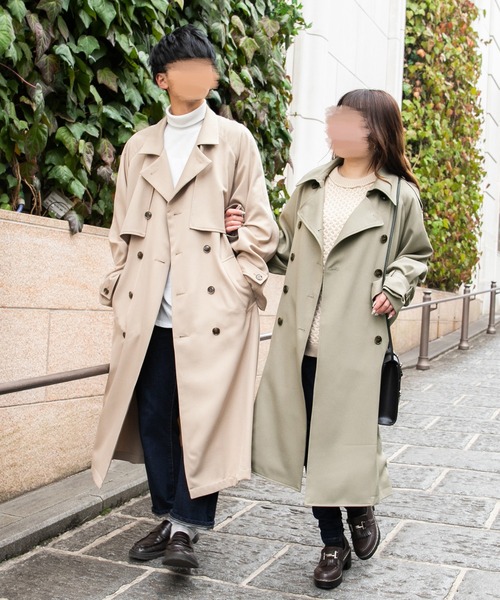 PairPair(ペアペア)の「ソデボリュームトレンチコート(トレンチコート・レディース・ベージュ/ダークパープル/ライトグリーン・MEDIUM/SMALL)」の13枚目の写真