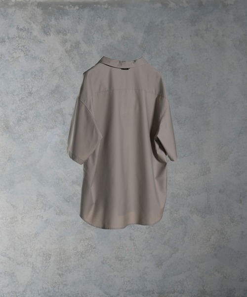 ADRER(アドラー)の「【ADRER】extra drape TR open collar shirt(シャツ/ブラウス・メンズ・ホワイト/グレイッシュベージュ/ブラック/チョコ/チャコールグレー/ブルー・X-SMALL/SMALL/LARGE/MEDIUM)」の17枚目の写真