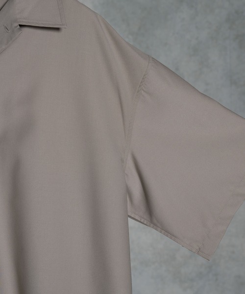 ADRER(アドラー)の「【ADRER】extra drape TR open collar shirt(シャツ/ブラウス・メンズ・ホワイト/グレイッシュベージュ/ブラック/チョコ/チャコールグレー/ブルー・X-SMALL/SMALL/LARGE/MEDIUM)」の21枚目の写真