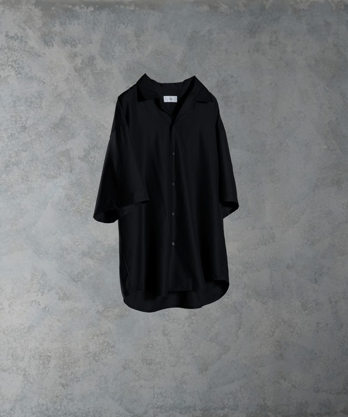 ADRER(アドラー)の「【ADRER】extra drape TR open collar shirt(シャツ/ブラウス・メンズ・ホワイト/グレイッシュベージュ/ブラック/チョコ/チャコールグレー/ブルー・X-SMALL/SMALL/LARGE/MEDIUM)」の18枚目の写真