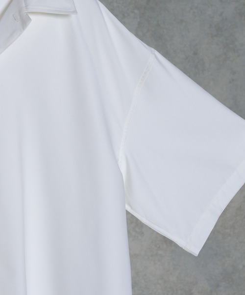 ADRER(アドラー)の「【ADRER】extra drape TR open collar shirt(シャツ/ブラウス・メンズ・ホワイト/グレイッシュベージュ/ブラック/チョコ/チャコールグレー/ブルー・X-SMALL/SMALL/LARGE/MEDIUM)」の13枚目の写真