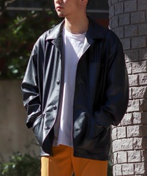 JOINT WORKS | JW-FAKE LEATHER COVERALL/フェイクレザーカバーオール(カバーオール)