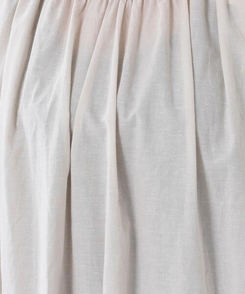 coen（コーエン）の「ヨクバリネン・マキシ丈ギャザーワンピース#（ワンピース・レディース・ベージュ/ネイビー/イエロー・FREE）」の10枚目の写真