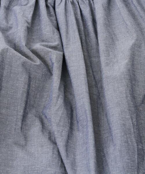 coen（コーエン）の「ヨクバリネン・マキシ丈ギャザーワンピース#（ワンピース・レディース・ベージュ/ネイビー/イエロー・FREE）」の4枚目の写真