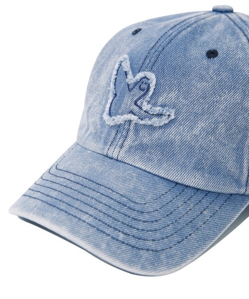 Mark Gonzales（マーク・ゴンザレス）の「『MARK GONZALES/マークゴンザレス』ANGEL SNOW DENIM BALLCAP/エンジェル スノーデニム ボールキャップ（キャップ・メンズ・ブラック/ブルー・FREE）」の4枚目の写真