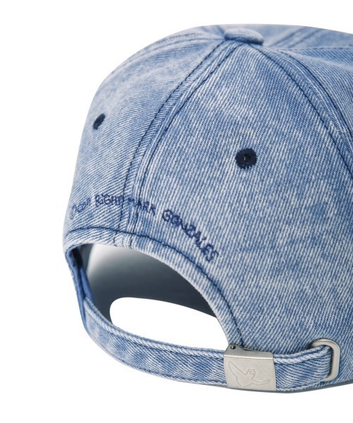 Mark Gonzales（マーク・ゴンザレス）の「『MARK GONZALES/マークゴンザレス』ANGEL SNOW DENIM BALLCAP/エンジェル スノーデニム ボールキャップ（キャップ・メンズ・ブラック/ブルー・FREE）」の5枚目の写真