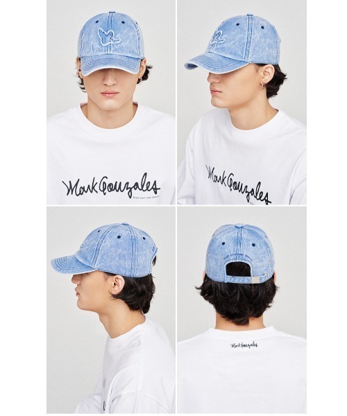 Mark Gonzales（マーク・ゴンザレス）の「『MARK GONZALES/マークゴンザレス』ANGEL SNOW DENIM BALLCAP/エンジェル スノーデニム ボールキャップ（キャップ・メンズ・ブラック/ブルー・FREE）」の7枚目の写真