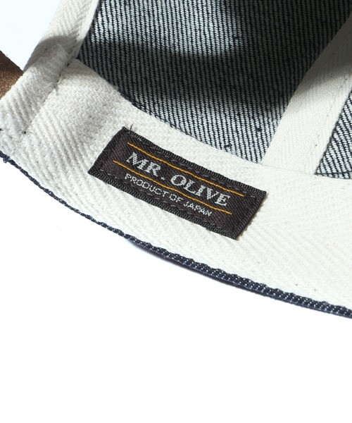 MR.OLIVE（ミスターオリーブ）の「10oz オールシーズン デニム / シークレット キャップ（キャップ・メンズ・インディゴブルー/ブラック・FREE）」の4枚目の写真