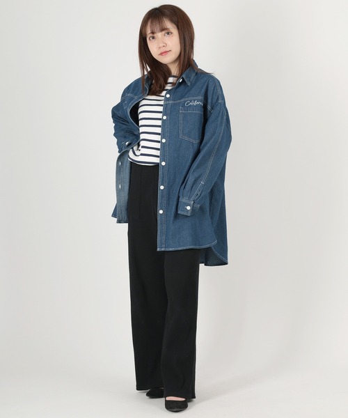 make a ray!(メイク ア レイ!)の「リブワイドパンツ ベーカーパンツ/ リラックスパンツ(その他パンツ・レディース・ブラック/グレー/ミント・M/L)」の14枚目の写真