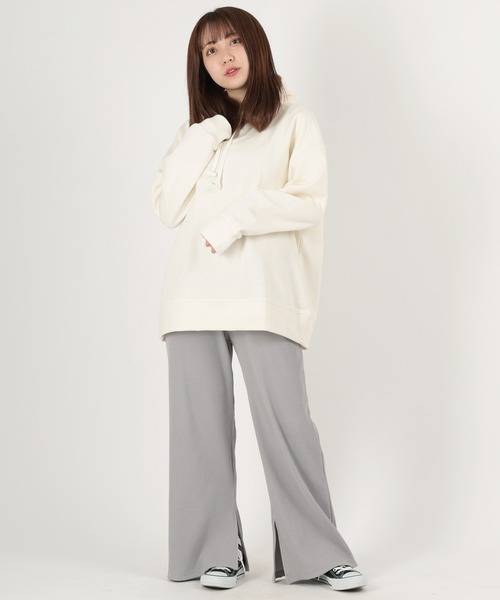 make a ray!(メイク ア レイ!)の「リブワイドパンツ ベーカーパンツ/ リラックスパンツ(その他パンツ・レディース・ブラック/グレー/ミント・M/L)」の16枚目の写真