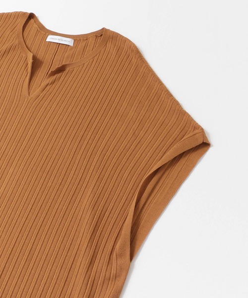 URBAN RESEARCH（アーバンリサーチ）の「リブポンチョニット（ニット/セーター・レディース・キャメル/グレー系その他/ネイビー・FREE）」の11枚目の写真