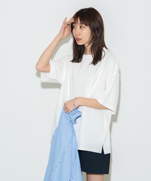 Auntie Rosa Holiday（アンティローザホリデー）の「ビッグロゴバックプリントTシャツ（Tシャツ/カットソー・レディース・ホワイト/チャコールグレー/レッド/グリーン/オレンジ・FREE）」の6枚目の写真