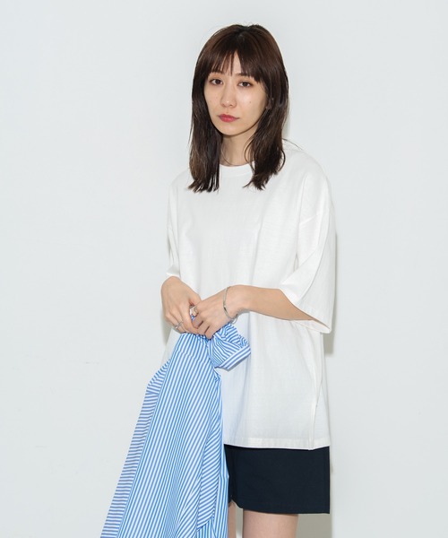 Auntie Rosa Holiday（アンティローザホリデー）の「ビッグロゴバックプリントTシャツ（Tシャツ/カットソー・レディース・ホワイト/チャコールグレー/レッド/グリーン/オレンジ・FREE）」の7枚目の写真