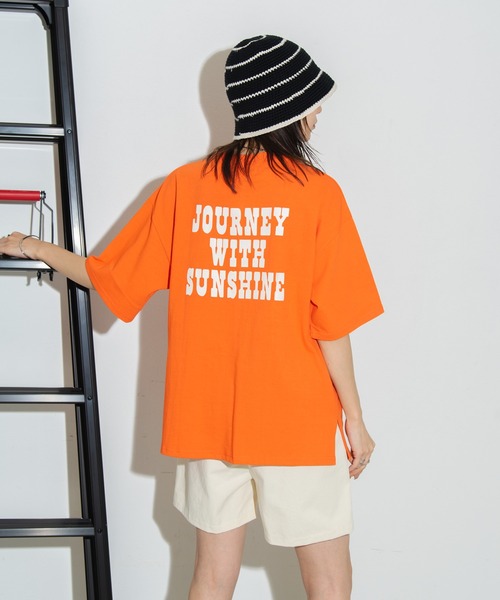 Auntie Rosa Holiday（アンティローザホリデー）の「ビッグロゴバックプリントTシャツ（Tシャツ/カットソー・レディース・ホワイト/チャコールグレー/レッド/グリーン/オレンジ・FREE）」の20枚目の写真