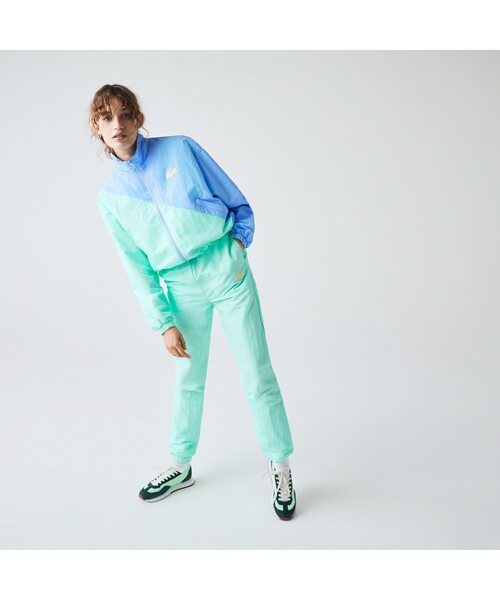 LACOSTE L!VE（ラコステライブ）の「LACOSTE L!VEクリンクルナイロントラックジャケット（ブルゾン・レディース・ミント・38/36/34）」の3枚目の写真