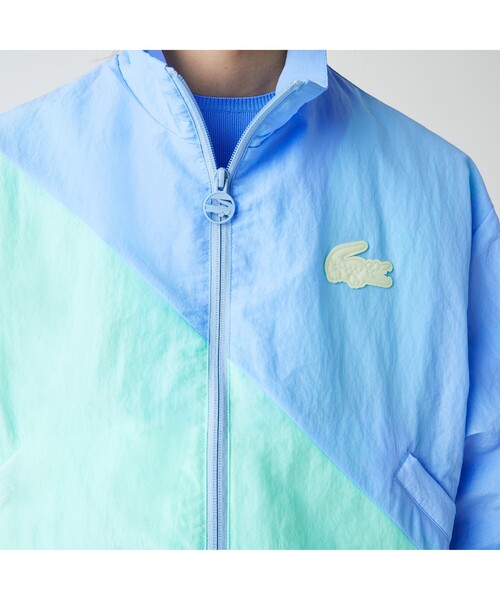 LACOSTE L!VE（ラコステライブ）の「LACOSTE L!VEクリンクルナイロントラックジャケット（ブルゾン・レディース・ミント・38/36/34）」の9枚目の写真