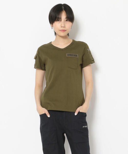 ファティーグ  Vネック Tシャツ ／FATIGUE V-NECK T-SHIRT WEB限定】ファティーグVネックティーシャツ/ FATIGUE V-NECK T