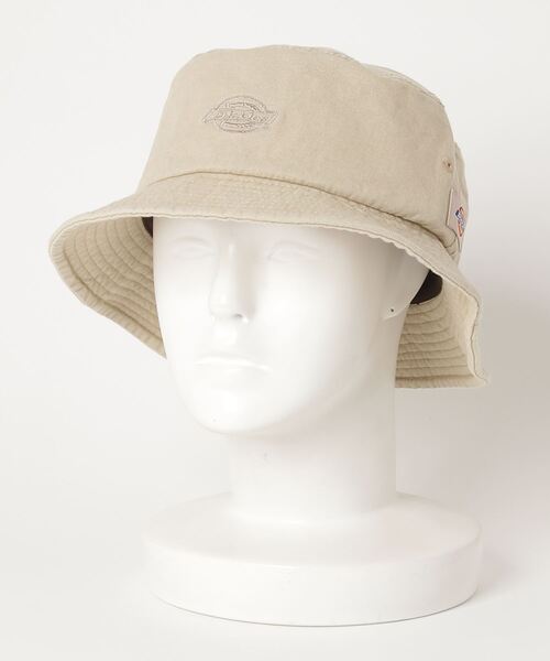 Dickies（ディッキーズ）の「【Dickies/ディッキーズ】 ウォッシュド加工バケットハット（ハット・レディース・カーキ/ブラック/インディゴブルー/ライトブラウン・FREE）」の7枚目の写真