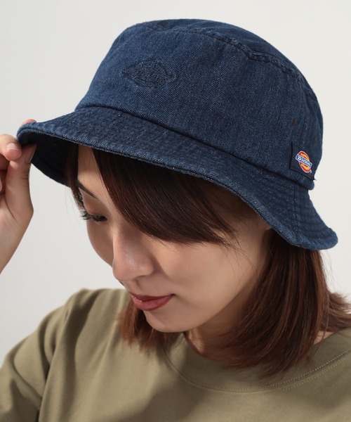 Dickies（ディッキーズ）の「【Dickies/ディッキーズ】 ウォッシュド加工バケットハット（ハット・レディース・カーキ/ブラック/インディゴブルー/ライトブラウン・FREE）」の11枚目の写真