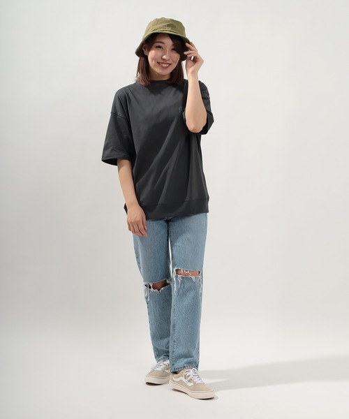 Dickies（ディッキーズ）の「【Dickies/ディッキーズ】 ウォッシュド加工バケットハット（ハット・レディース・カーキ/ブラック/インディゴブルー/ライトブラウン・FREE）」の12枚目の写真