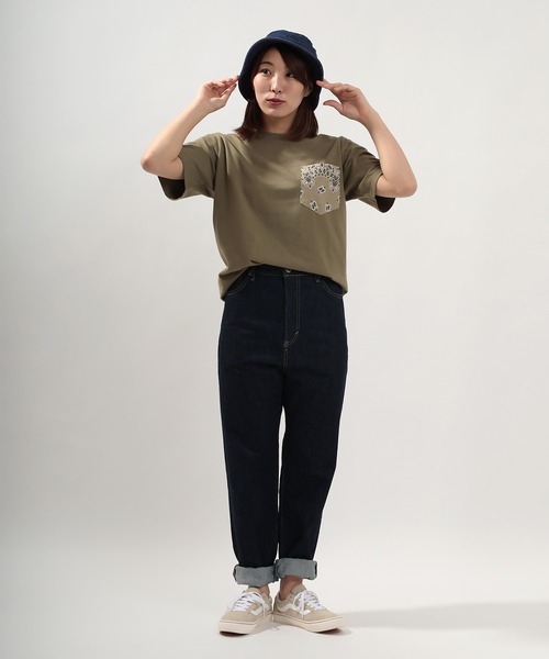 Dickies（ディッキーズ）の「【Dickies/ディッキーズ】 ウォッシュド加工バケットハット（ハット・レディース・カーキ/ブラック/インディゴブルー/ライトブラウン・FREE）」の10枚目の写真