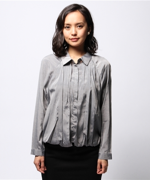 ROSE BUD COUPLES (ローズ バッド カップルズ)の「(ACUTA)14ZMWJ-251(シャツ/ブラウス・レディース・グレー/オフホワイト・F)」の3枚目の写真