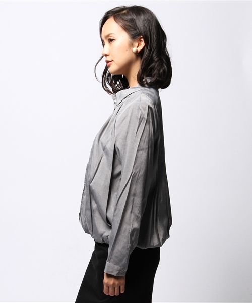 ROSE BUD COUPLES (ローズ バッド カップルズ)の「(ACUTA)14ZMWJ-251(シャツ/ブラウス・レディース・グレー/オフホワイト・F)」の11枚目の写真