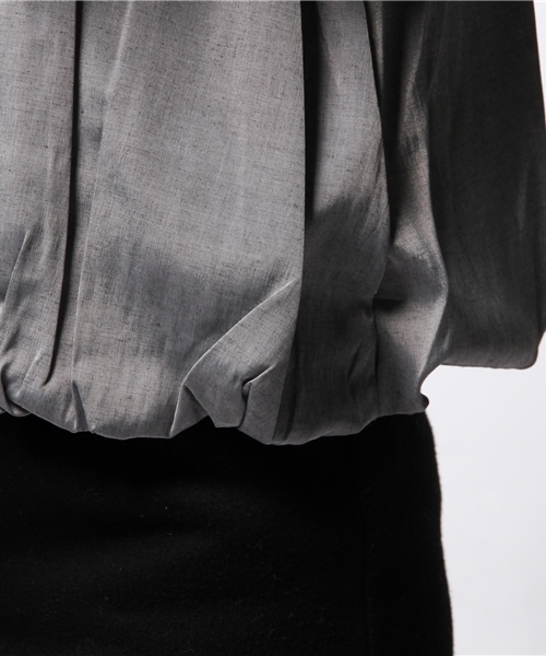 ROSE BUD COUPLES (ローズ バッド カップルズ)の「(ACUTA)14ZMWJ-251(シャツ/ブラウス・レディース・グレー/オフホワイト・F)」の6枚目の写真