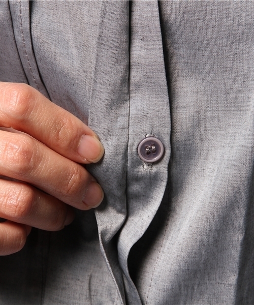 ROSE BUD COUPLES (ローズ バッド カップルズ)の「(ACUTA)14ZMWJ-251(シャツ/ブラウス・レディース・グレー/オフホワイト・F)」の5枚目の写真