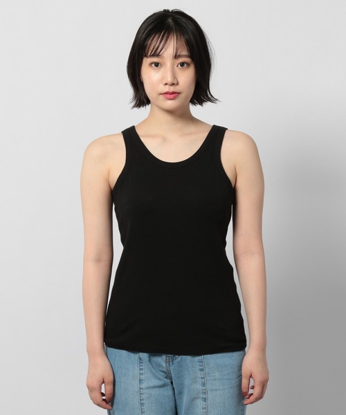 PAGEBOY(ページボーイ)の「カップツキリブタンク(タンクトップ・レディース・ブラック/オフホワイト/グレイッシュベージュ・FREE)」の9枚目の写真