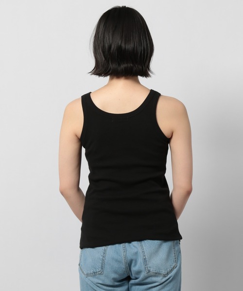 PAGEBOY(ページボーイ)の「カップツキリブタンク(タンクトップ・レディース・ブラック/オフホワイト/グレイッシュベージュ・FREE)」の5枚目の写真