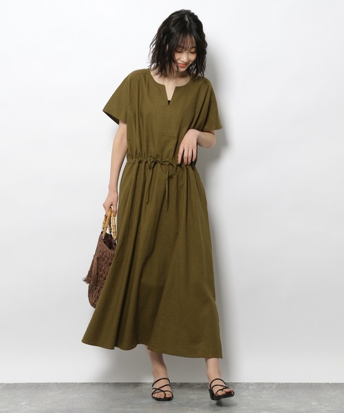 LAKOLE（ラコレ）の「リネンMIXブラウジングワンピース / 944537
