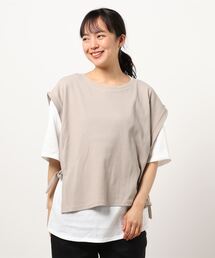 Lugnoncure | リブベスト天竺インナーセット(Tシャツ/カットソー)