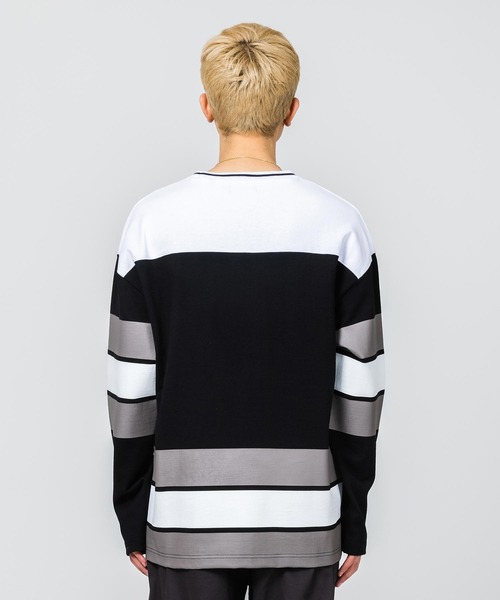 XLARGE(エクストララージ)の「XLLA HOCKEY SHIRT(Tシャツ/カットソー・メンズ・ホワイト/ブラック・S/M/L/XL)」の4枚目の写真