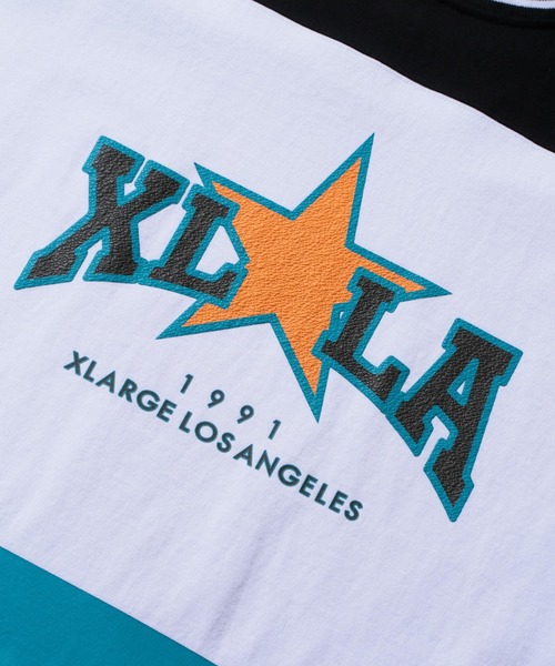 XLARGE(エクストララージ)の「XLLA HOCKEY SHIRT(Tシャツ/カットソー・メンズ・ホワイト/ブラック・S/M/L/XL)」の6枚目の写真