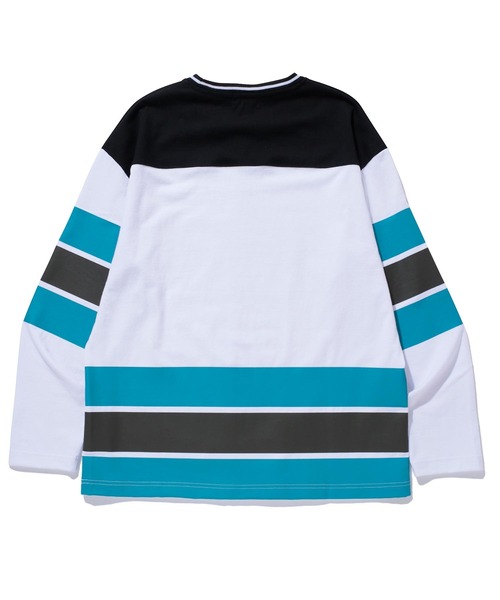 XLARGE(エクストララージ)の「XLLA HOCKEY SHIRT(Tシャツ/カットソー・メンズ・ホワイト/ブラック・S/M/L/XL)」の9枚目の写真