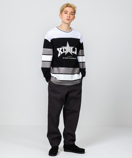XLARGE(エクストララージ)の「XLLA HOCKEY SHIRT(Tシャツ/カットソー・メンズ・ホワイト/ブラック・S/M/L/XL)」の10枚目の写真
