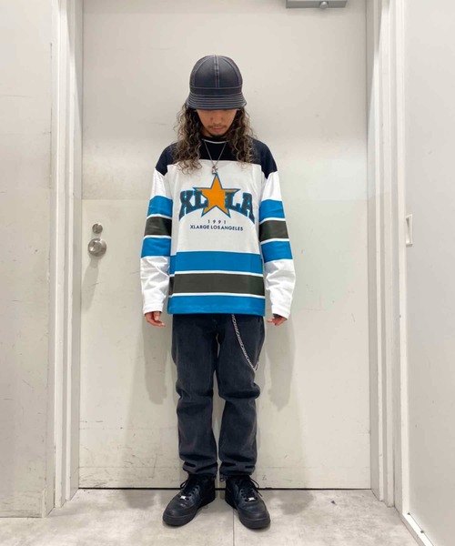 XLARGE(エクストララージ)の「XLLA HOCKEY SHIRT(Tシャツ/カットソー・メンズ・ホワイト/ブラック・S/M/L/XL)」の15枚目の写真