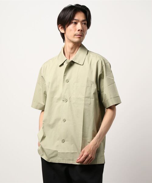 CIAOPANIC(チャオパニック)の「シリコン加工ショートスリーブビッグシャツ(シャツ/ブラウス・メンズ・カーキ/ベージュ/オフホワイト/サックスブルー・LARGE/MEDIUM)」の14枚目の写真