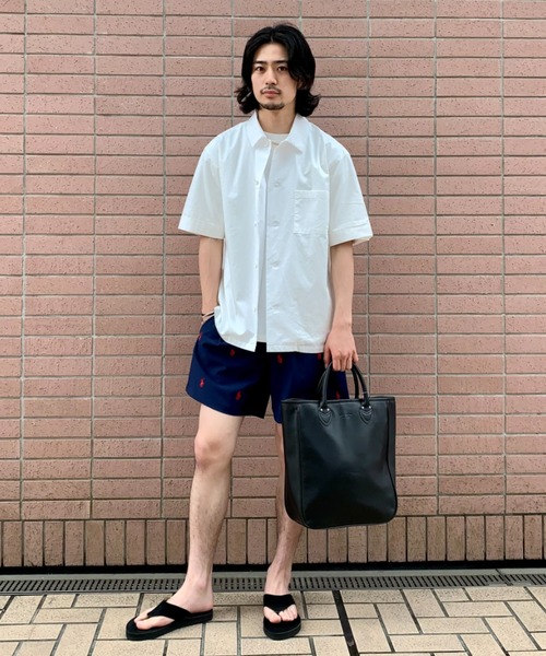 CIAOPANIC(チャオパニック)の「シリコン加工ショートスリーブビッグシャツ(シャツ/ブラウス・メンズ・カーキ/ベージュ/オフホワイト/サックスブルー・LARGE/MEDIUM)」の19枚目の写真