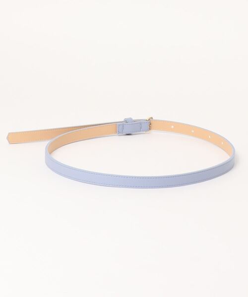 SWINGLE（スウィングル）の「カラー細ベルト（ベルト・レディース・ベージュ/サックスブルー/オレンジ・FREE）」の4枚目の写真
