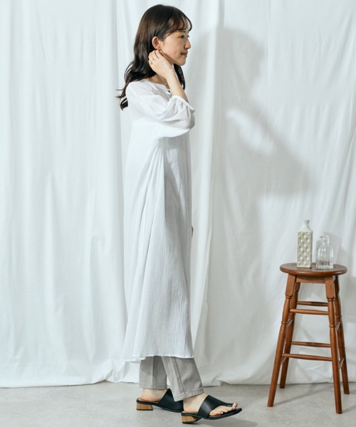 Amourire(アムリール)の「カフタンOP(ワンピース・レディース・ブラック/オフホワイト/カーキ/モカ・M)」の20枚目の写真