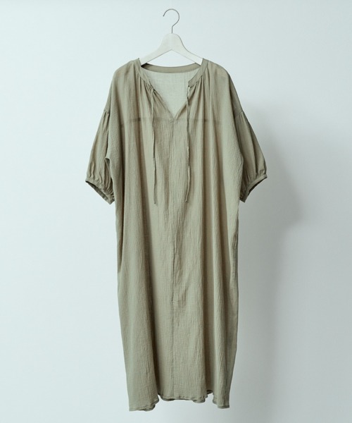 Amourire(アムリール)の「カフタンOP(ワンピース・レディース・ブラック/オフホワイト/カーキ/モカ・M)」の13枚目の写真