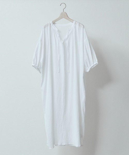 Amourire(アムリール)の「カフタンOP(ワンピース・レディース・ブラック/オフホワイト/カーキ/モカ・M)」の7枚目の写真