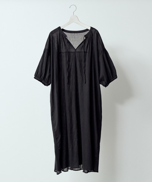 Amourire(アムリール)の「カフタンOP(ワンピース・レディース・ブラック/オフホワイト/カーキ/モカ・M)」の10枚目の写真